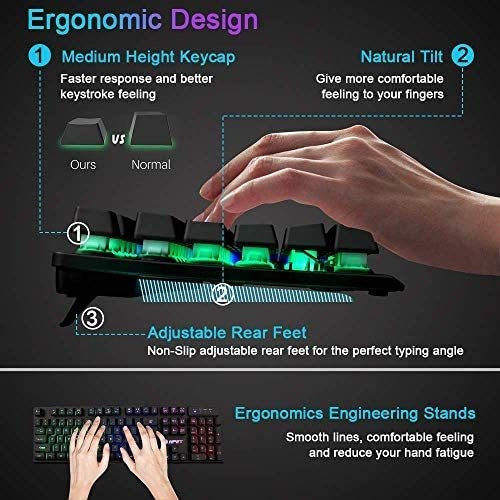 Imagen 5 de 5 de Teclado Gaming Npet