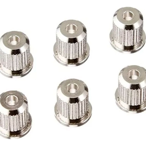 Pack X 6 Ferrules Para Guitarra Cool Parts Fe017 Traseros Cr