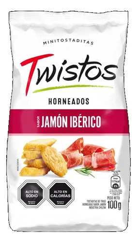 Minitostaditas Twistos Sabor Jamón Iberico 100g