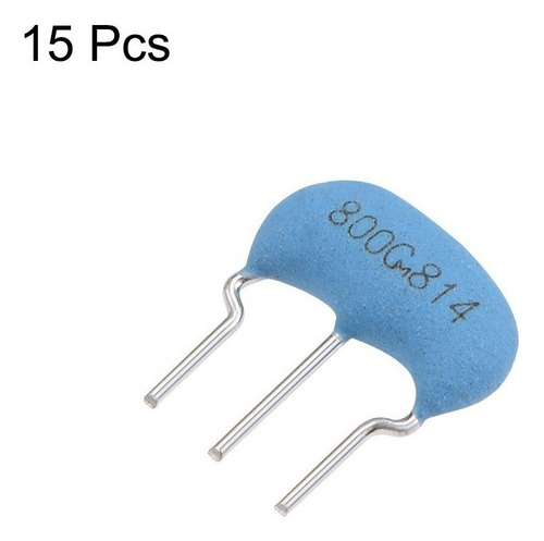 Oscilador De Cristal Ressonador Cerâmico 8mhz 15pf 15 Peças