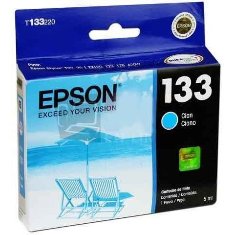 Epson 133 Cartucho Tinta Cian T22 T25 Ttx120