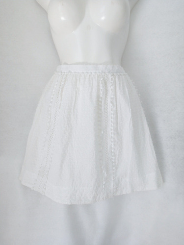 Falda Blanca J Crew Talla 6