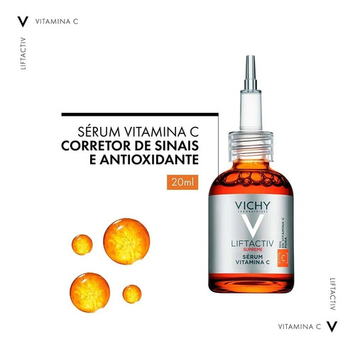 Imagen 3 de 8 de Sérum Vitamin C Serum Vichy Liftactiv Supreme día/noche para todo tipo de piel de 20mL