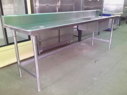 Imagen 6 de 10 de Mesa O Topes Industrial En Acero Inoxidable.