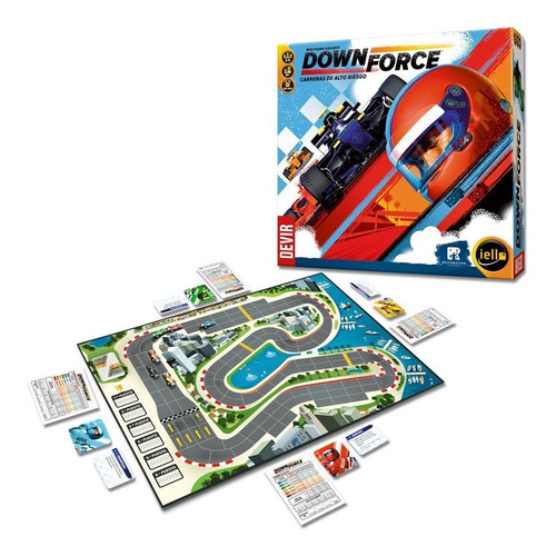 Imagen 2 de 5 de Downforce ( Español) - Juego De Mesa Infantil