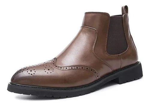 Zapatos De Cuero Para Hombre Que Aumentan La Altura Media