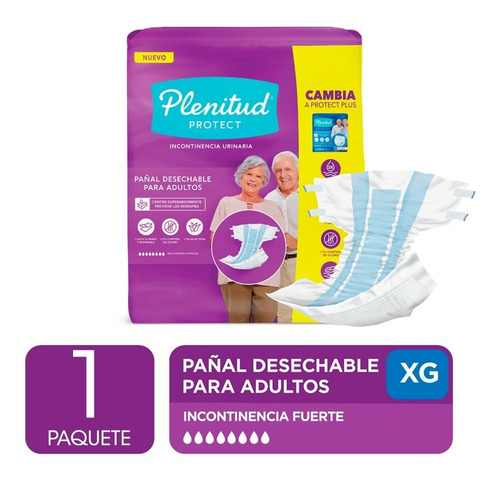 Imagen 2 de 3 de Plenitud Pañal Para Adultos Protect X 16