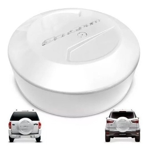 Cubre Rueda Bepo Para Ford Ecosport Kinetic Blanco Oxford