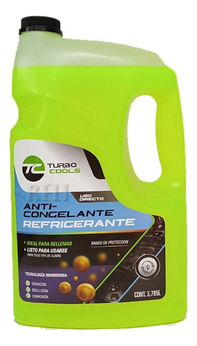 Garrafa Anticongelante Coolant Verde 3.78 L