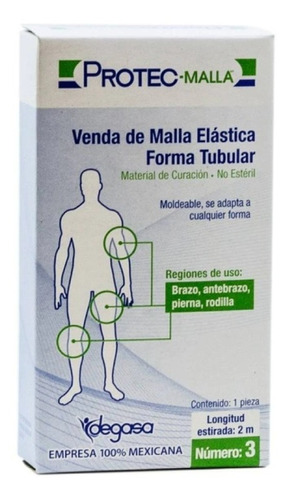 Venda Malla Tubular No.3 (brazo, Antebrazo, Pierna, Rodilla)