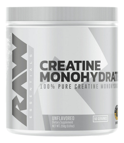 Creatina Monohidrata 100% Pura Raw Nutriton 250g Cbum Sabor Sem Sabor - 250g