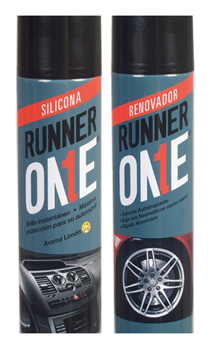 Silicona Aroma Limo 600cc + Renovador 600cc  Runner One Pack