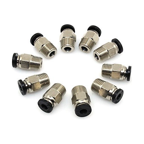 Pc4-m10 Conector Conexion Rapida Presion Tubo Ptfe 3d