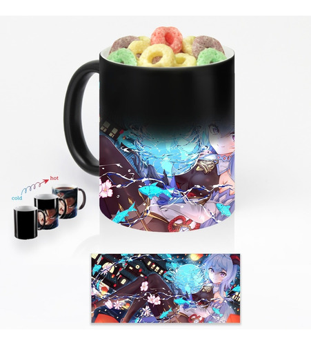 Taza Magica Ganyu Genshin Impact Art Personalizada