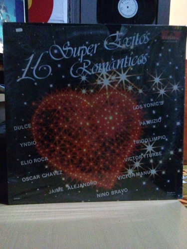 16 Super Éxitos Romanticos Compilación Vinyl Lp Acetato. 