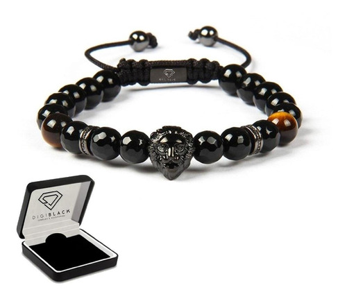 Pulsera Hombre Leon Black Onix