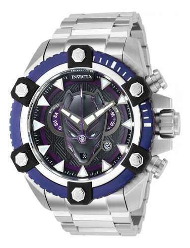 Reloj Invicta Marvel Black Panther - 38323 Color de la correa Acero, Púrpura Color del bisel Metal
