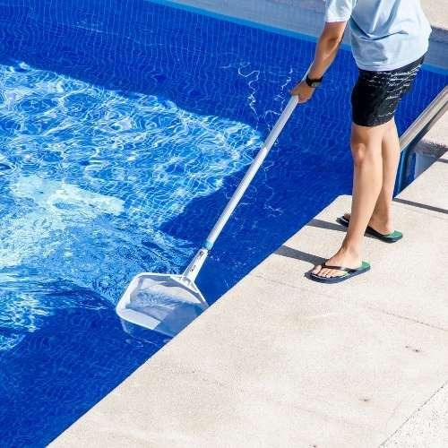 Kit Para Piscina Cabo Telescópico 2 + Peneira Metálica
