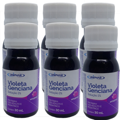 Kit Com 7 Violetas Genciana Farmax 30ml
