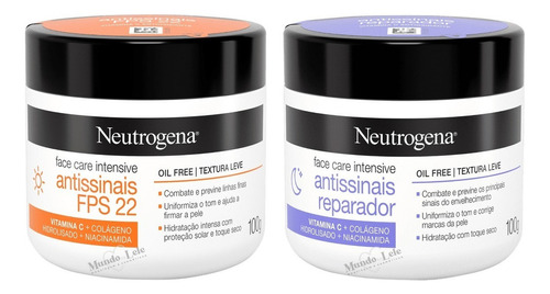 Cremes Facial Neutrogena Antissinais Vitamina C Dia + Noite