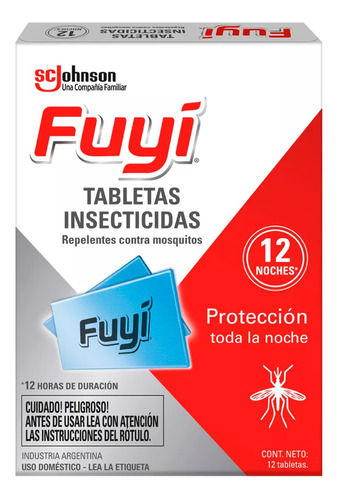 Fuyi Tabletas Insecticidas Repelente Contra Mosquitos X12