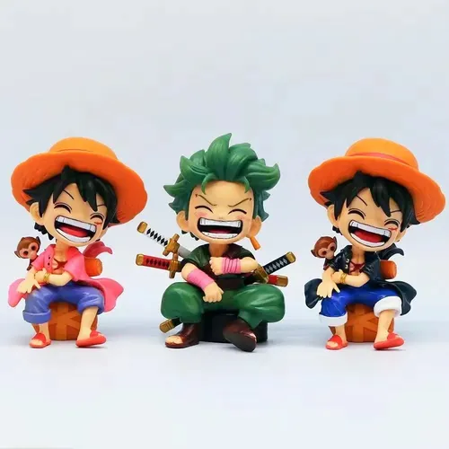 Conjunto De 4 Figuras De Anime One Piece Luffy, Roronoa Zoro