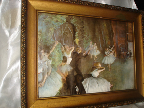 Cuadro Reproduccion De Bailarinas De Edgar Degas Montado Con