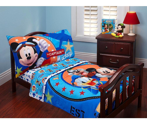 Disney Baby Mickey Mouse - Juego De Cama Para Niños Pequeños