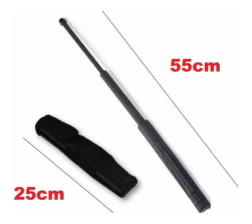 Imagen 2 de 3 de Baston Luma Defensa Personal , Baston Retractil Polimero