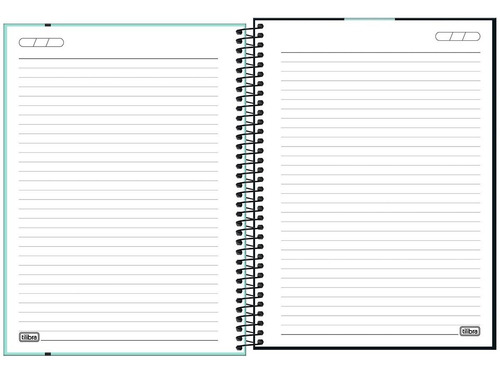 Caderno Espiral Univ. 1 Matéria Neon Turquesa 80 Folhas