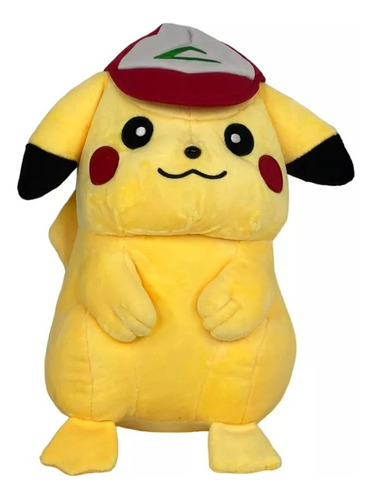 Peluche Pikachu Con Gorra Importado Pokemon