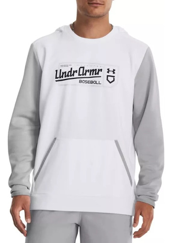 Sudadera Baseball Under Armour Graphic Hoodie Blanco Hombre