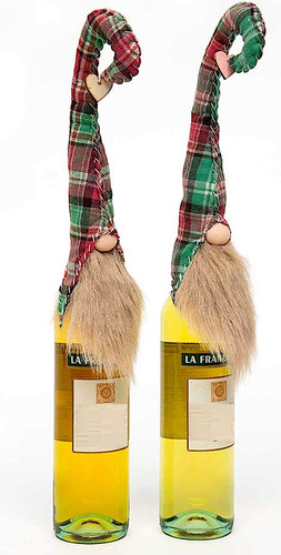 S/2 Gnome Botella Topper Calentamiento Hostess Regalos Regal