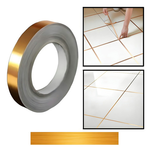 Cinta Autoadhesiva Decorar Interiores Pared Piso 2cm X 50m