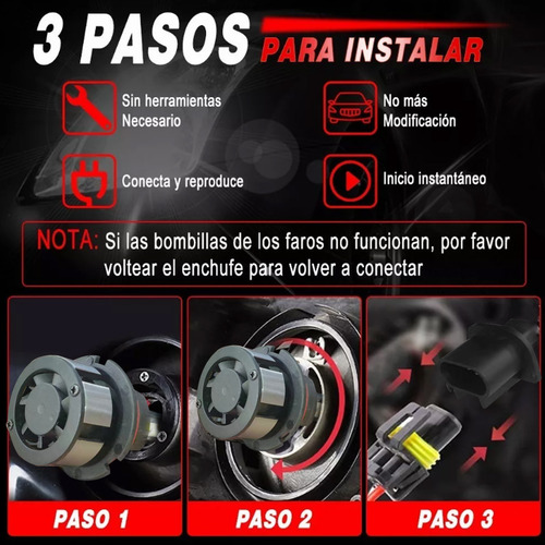 Kit Luces Led 9007 Y Niebla H3 Para Vw Jetta A4 2000-2007