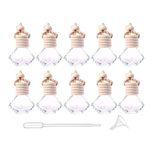 10 Pcs Car Air Freshener Perfume Bottle Aromatherapy Fr...