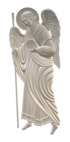 Arcangel Gagriel Relieve, Decorativo Impresión 3d