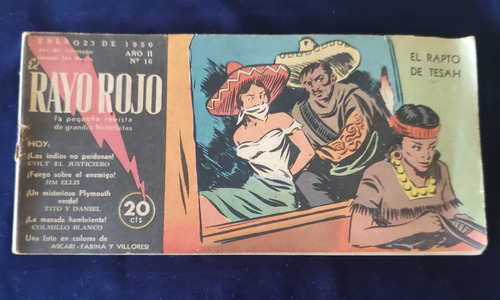 Historieta Rayo Rojo 1950 Nro 16 Ascari-farina-villoresi. 