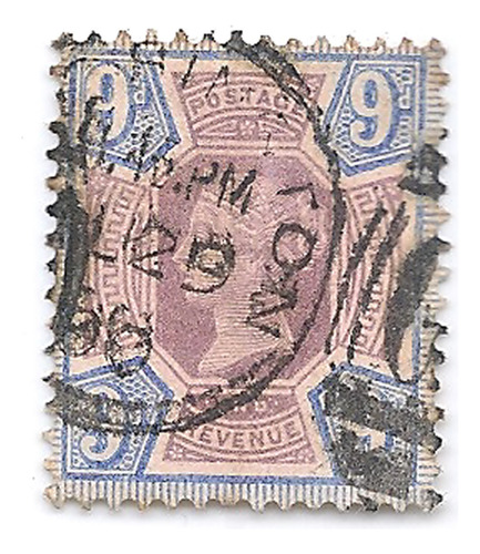 Inglaterra Reino Unido Scott 120 Yv 101 Año 1887 Cat $ Reina