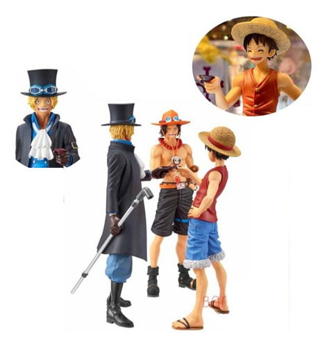 Figura One Piece Setx3 20cm Importado