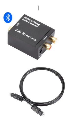 Convertidor Adaptador Audio Optico Bluetooth A Rca Analogo