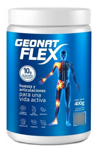 Geonat Flex Colageno Hidrolizado Huesos Articulacion 400g Dw