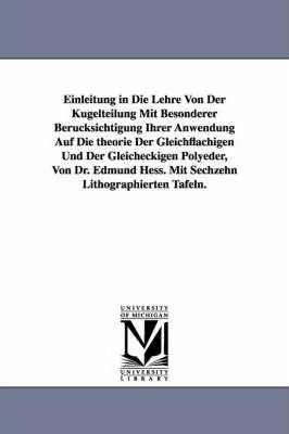 Libro Einleitung In Die Lehre Von Der Kugelteilung Mit Be...