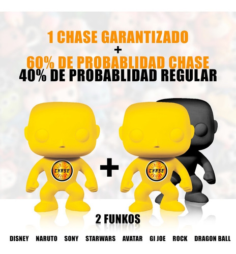 Mystery Box Funko Pop! Chase X2 - Caja Misteriosa (Usado)