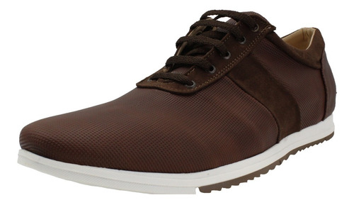 Imagen 1 de 8 de Zapato Casual Calzado Fino Oficina Cafe Original Hombre A54