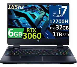 Acer Predator Helios Core I7 12700h 32gb 1tb Ssd Rtx3060 6gb