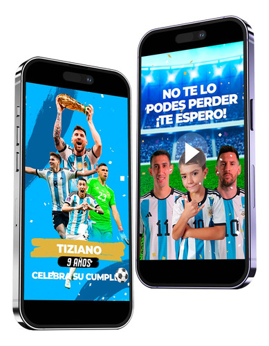 Video Invitación Selección Argentina - Messi - Premium