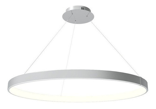 Lampara Colgante Grande Aro Luz Led Calido 120cm Saturno Gsg