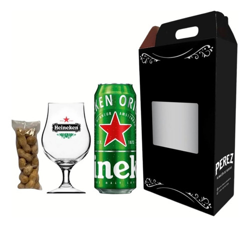 Kit Heineken 473ml + Copa + Mani- Regalo - Perez Tienda