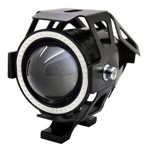 Imagen 1 de 7 de Kit Foco Led Ojo De Ángel Moto Parrilla Auto Luz Neblinero